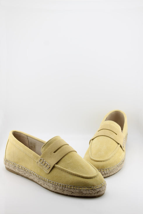 Gaimo Suede Espadrille Loafer with Stitching