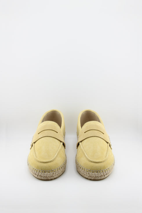 Gaimo Suede Espadrille Loafer with Stitching