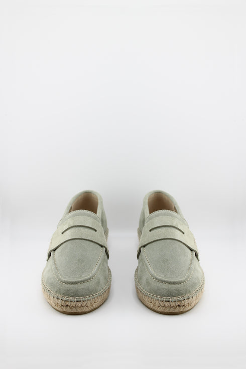 Gaimo Suede Espadrille Loafer with Stitching