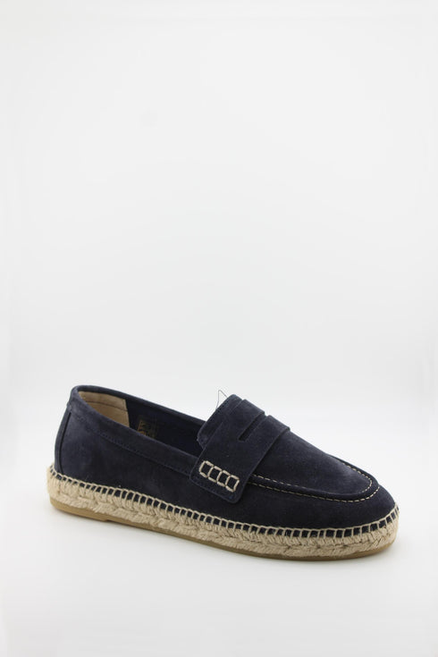Gaimo Suede Espadrille Loafer with Stitching
