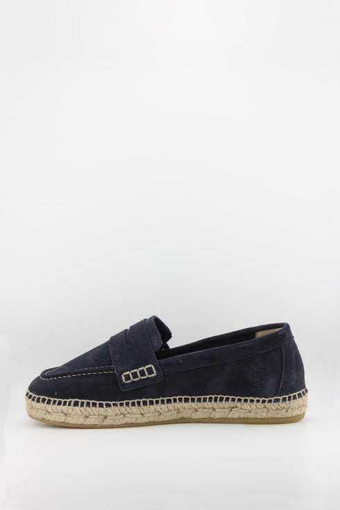 Gaimo Suede Espadrille Loafer with Stitching
