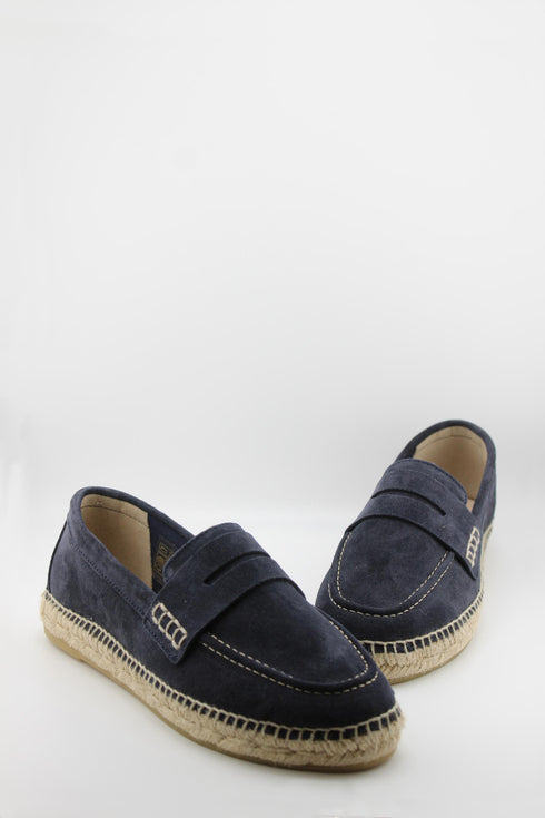 Gaimo Suede Espadrille Loafer with Stitching