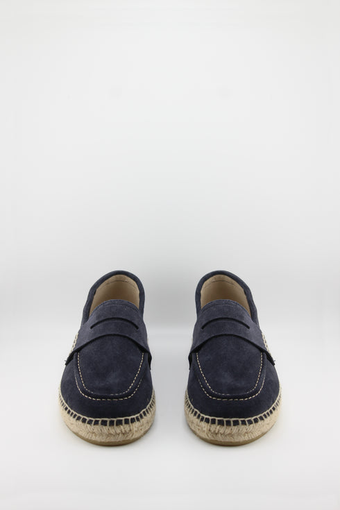 Gaimo Suede Espadrille Loafer with Stitching