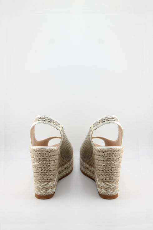 Gaimo Woven Slingback Espadrille Wedge Sandals