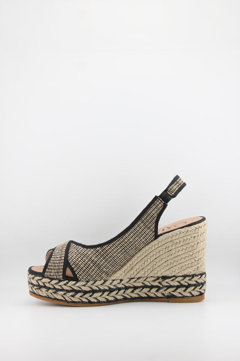 Gaimo Woven Slingback Espadrille Wedge Sandals