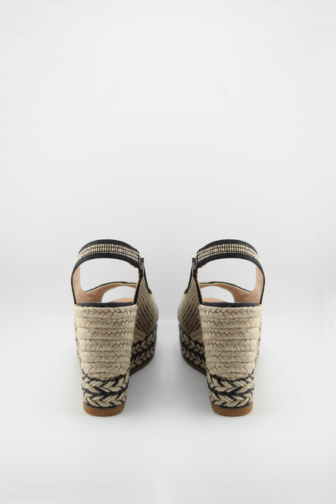 Gaimo Woven Slingback Espadrille Wedge Sandals