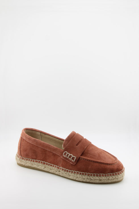 Gaimo Suede Espadrille Loafer with Stitching
