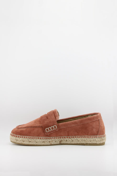 Gaimo Suede Espadrille Loafer with Stitching