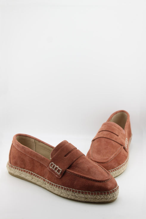 Gaimo Suede Espadrille Loafer with Stitching