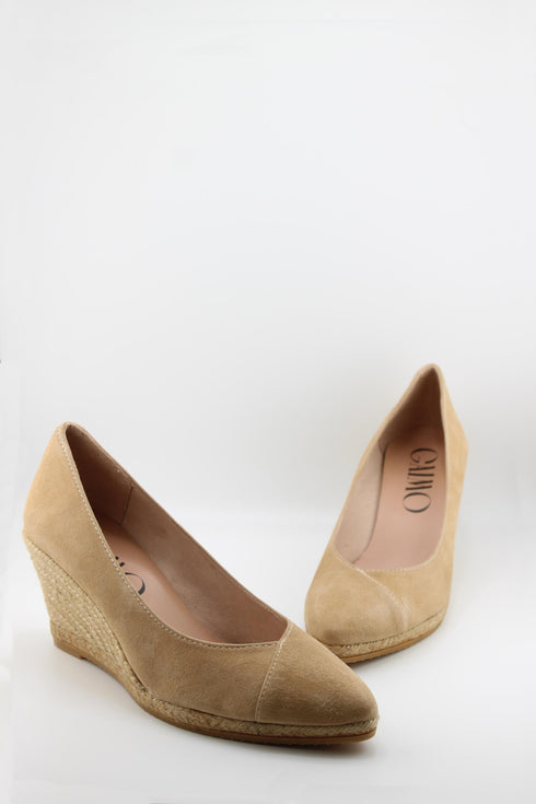 Gaimo Suede Espadrille Wedge Pumps