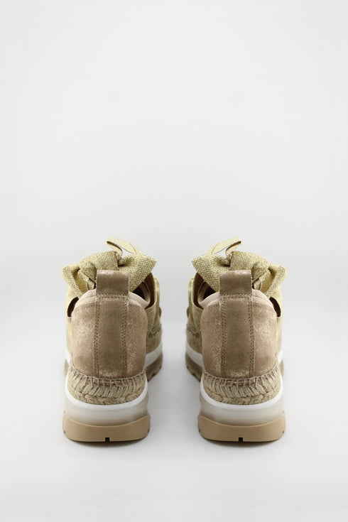 Gaimo Woven Espadrille Sneaker with Bow