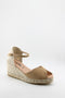 Gaimo Peep-Toe Espadrille Wedge Sandals