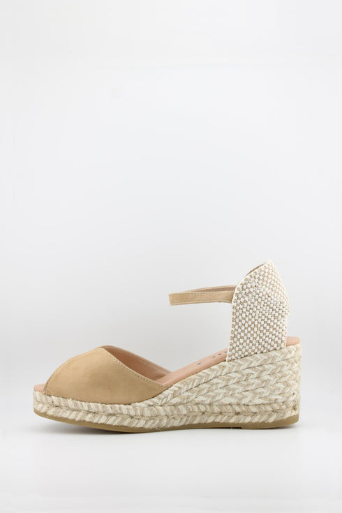 Gaimo Peep-Toe Espadrille Wedge Sandals