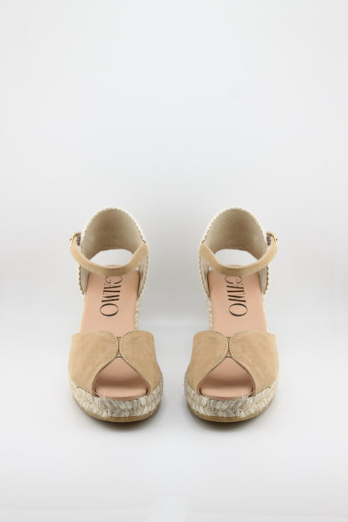 Gaimo Peep-Toe Espadrille Wedge Sandals