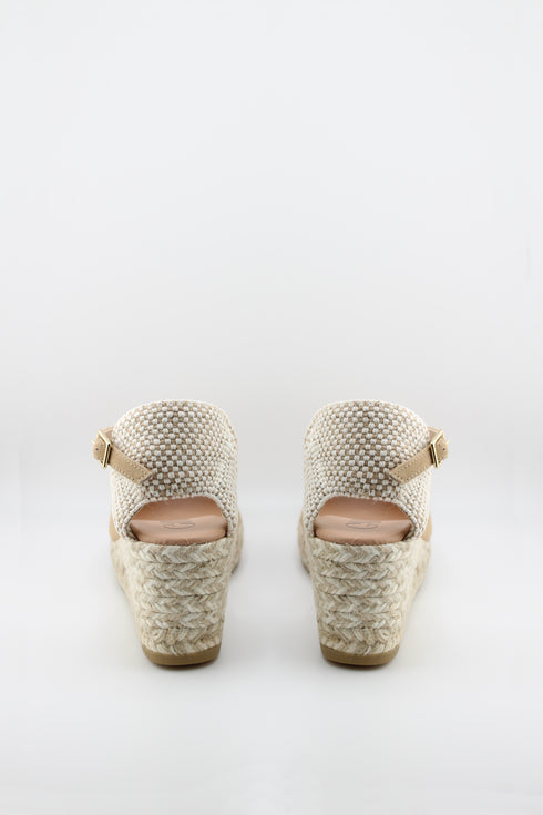 Gaimo Peep-Toe Espadrille Wedge Sandals