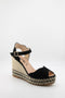 Gaimo Scalloped Espadrille Wedge Sandals