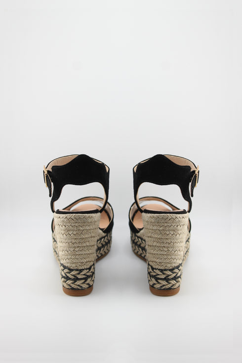 Gaimo Scalloped Espadrille Wedge Sandals