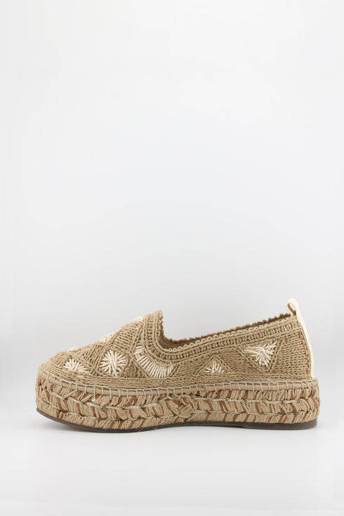 Gaimo Crochet Espadrille Slip-On Flats