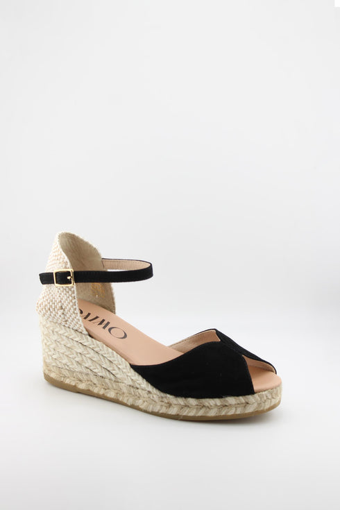 Gaimo Peep-Toe Espadrille Wedge Sandals