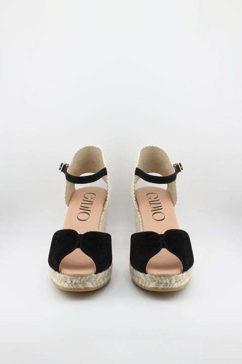 Gaimo Peep-Toe Espadrille Wedge Sandals