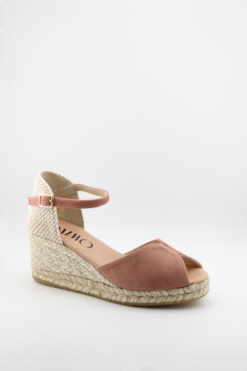 Gaimo Peep-Toe Espadrille Wedge Sandals