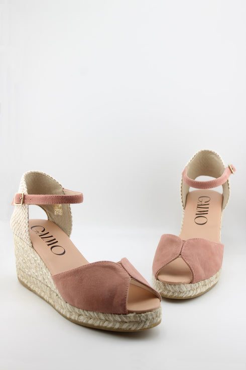 Gaimo Peep-Toe Espadrille Wedge Sandals
