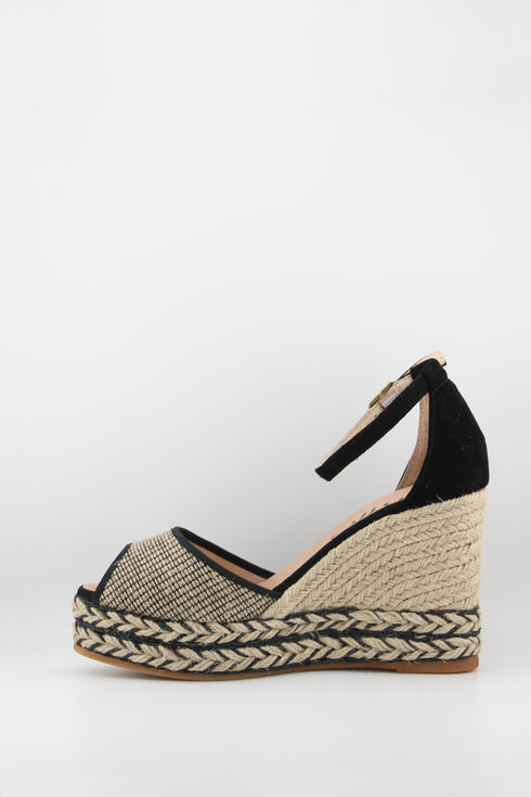 Gaimo Woven Jute Platform Wedge Sandals
