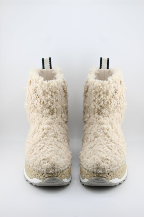 Gaimo Plush Shearling Platform Ankle Boots