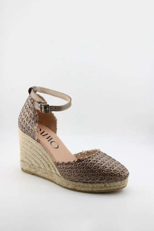 Gaimo Braided Ankle Strap Wedge Espadrilles