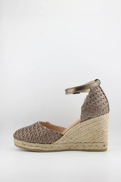 Gaimo Braided Ankle Strap Wedge Espadrilles