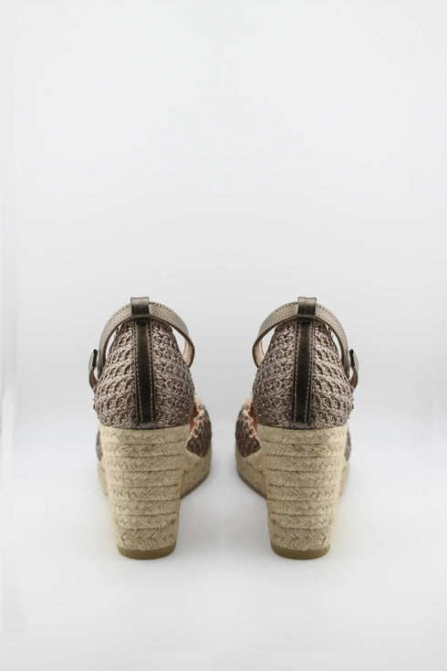 Gaimo Braided Ankle Strap Wedge Espadrilles