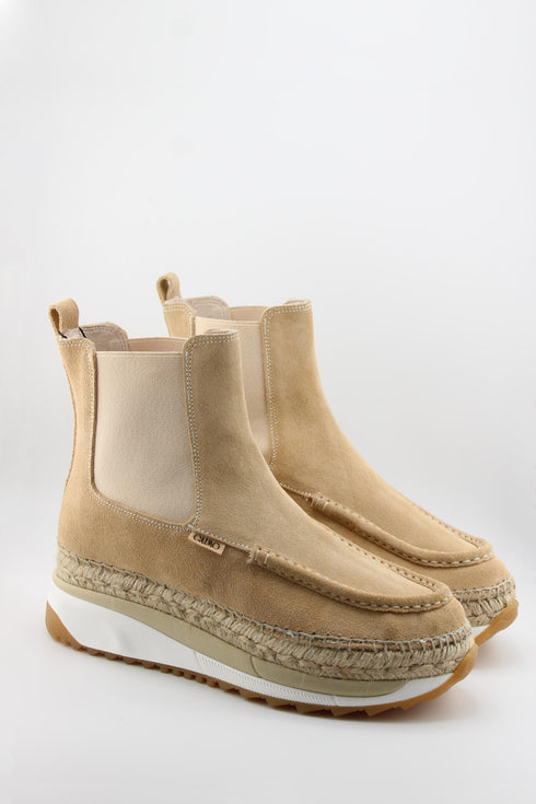 Gaimo Suede Chelsea Boot with Espadrille Sole
