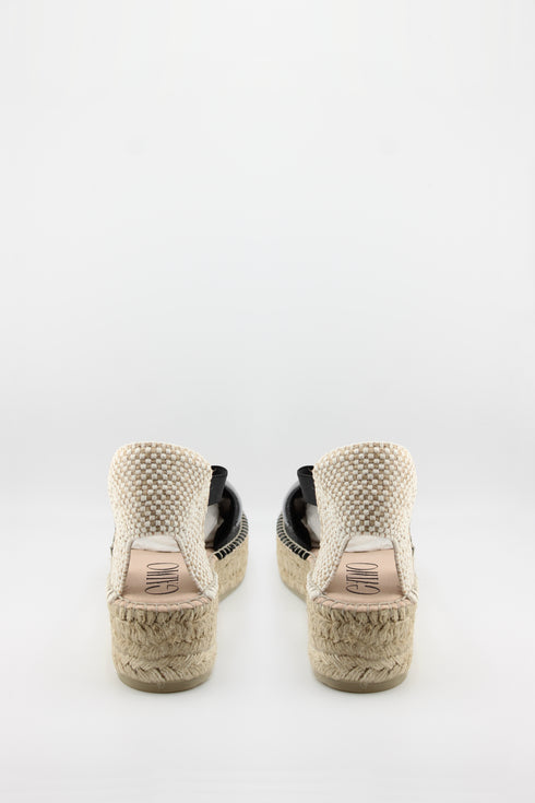 Gaimo Espadrille Flats with Crossed Straps