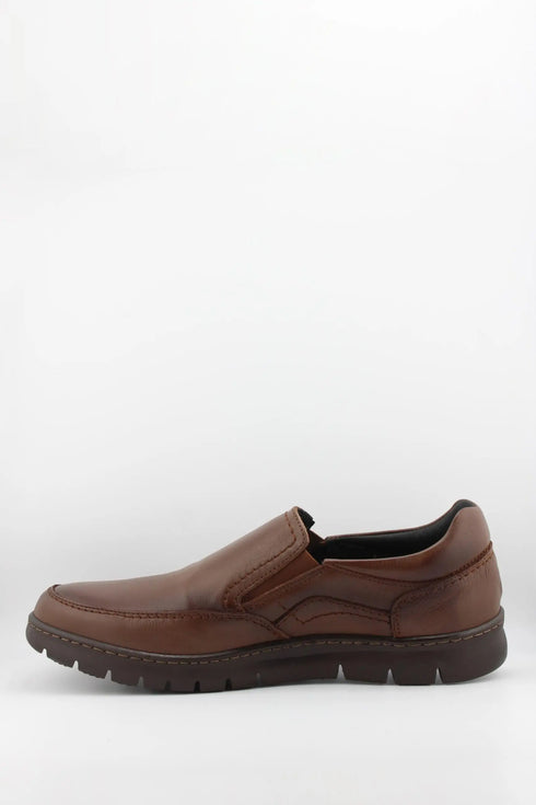 Baerchi Men Slip-On Textured Leather Loafers