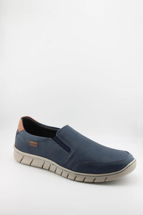 Baerchi Men Leather Slip-On Loafer with Cushioned Sole