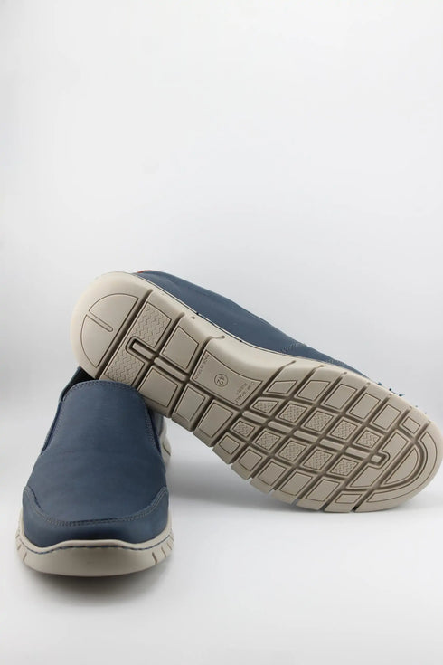 Baerchi Men Leather Slip-On Loafer with Cushioned Sole