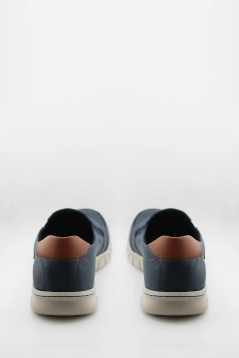 Baerchi Men Leather Slip-On Loafer with Cushioned Sole