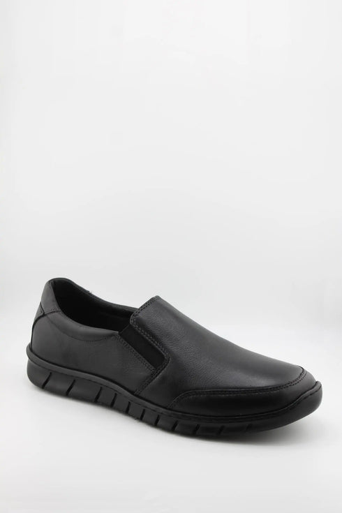 Baerchi Men Leather Slip-On Loafer with Cushioned Sole