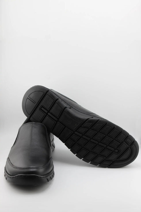 Baerchi Men Leather Slip-On Loafer with Cushioned Sole