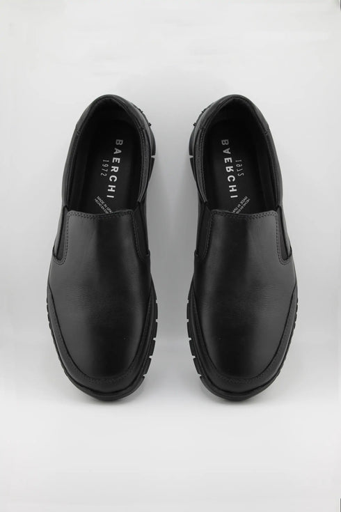Baerchi Men Leather Slip-On Loafer with Cushioned Sole