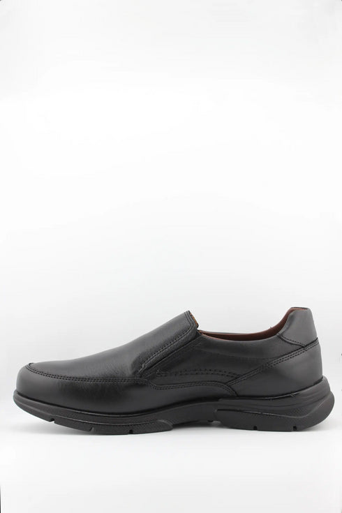 Baerchi Men Slip-On Leather Loafers with Stitching