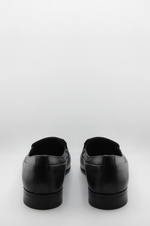 Baerchi Men Polished Leather Slip-On with Subtle Stitching