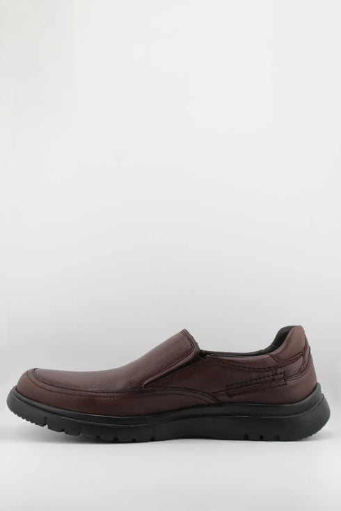 Baerchi Men Leather Slip-On Loafers with Cushioned Sole