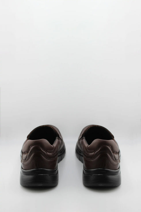 Baerchi Men Leather Slip-On Loafers with Cushioned Sole