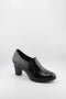 Baerchi Textured Slip-On Block Heel Shoe