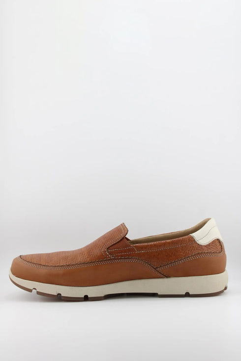 Baerchi Men Textured Slip-On Loafer with Stitching