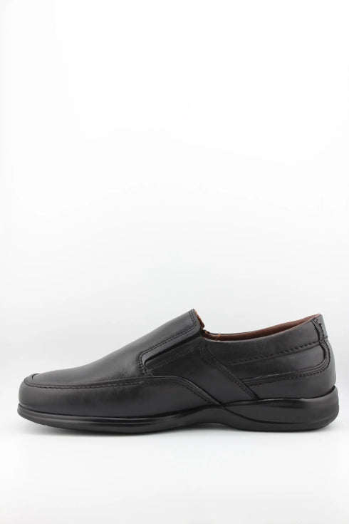 Baerchi Men Leather Slip-On Loafer with Stitching
