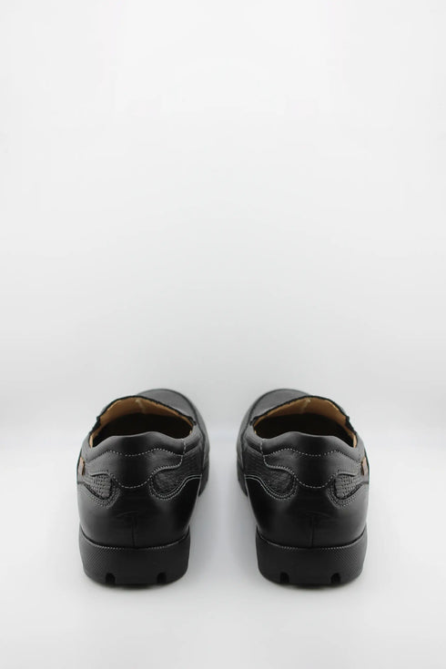 Baerchi Men Textured Slip-On Loafer with Stitching