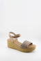 Porronet Braided Wedge Sandals with Buckle Strap