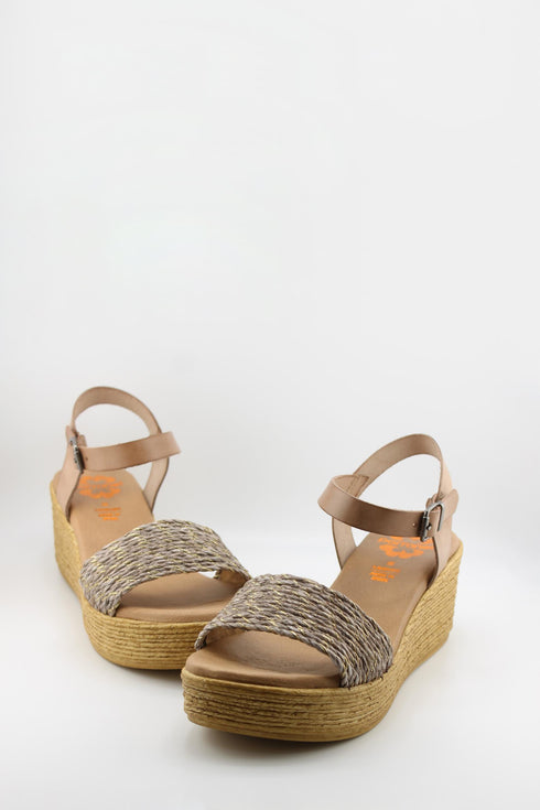 Porronet Braided Wedge Sandals with Buckle Strap